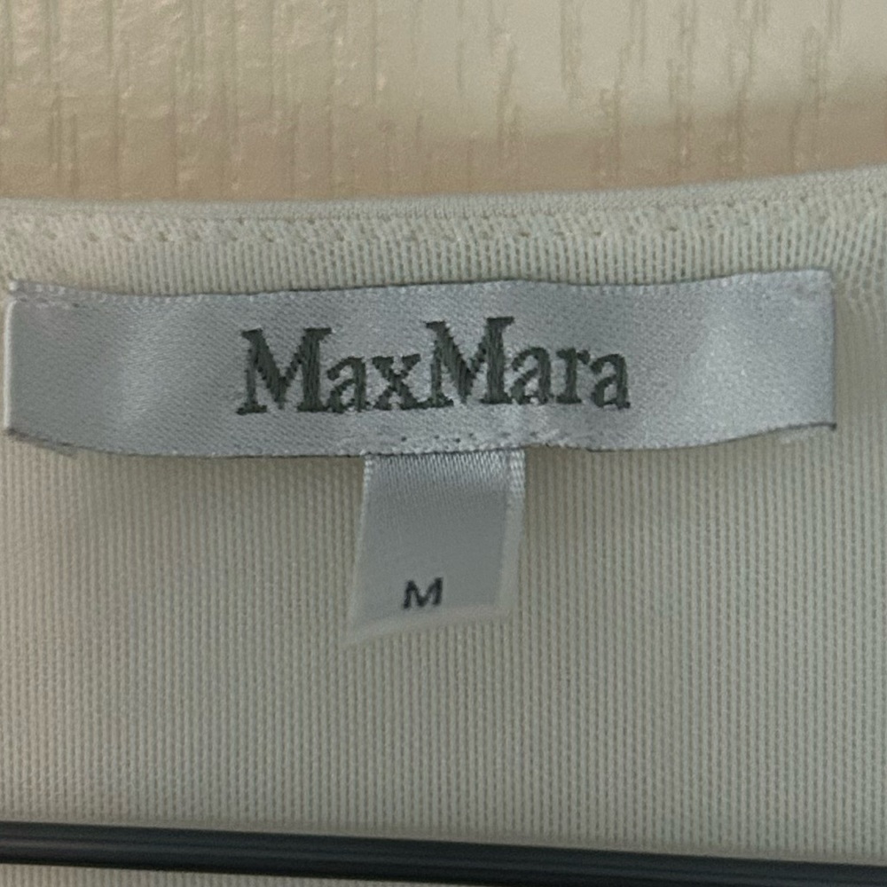 Max Mara Cream Drape Top - Picture 4 of 8